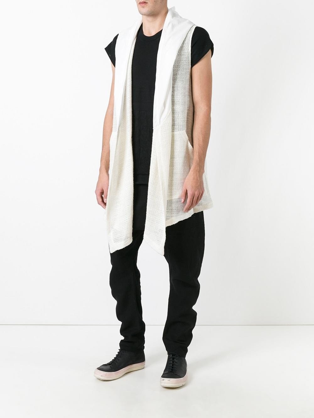 Sleeveless Hooded Cardigan