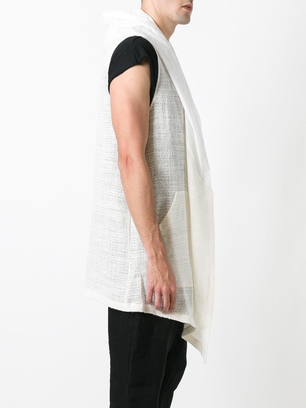 Sleeveless Hooded Cardigan