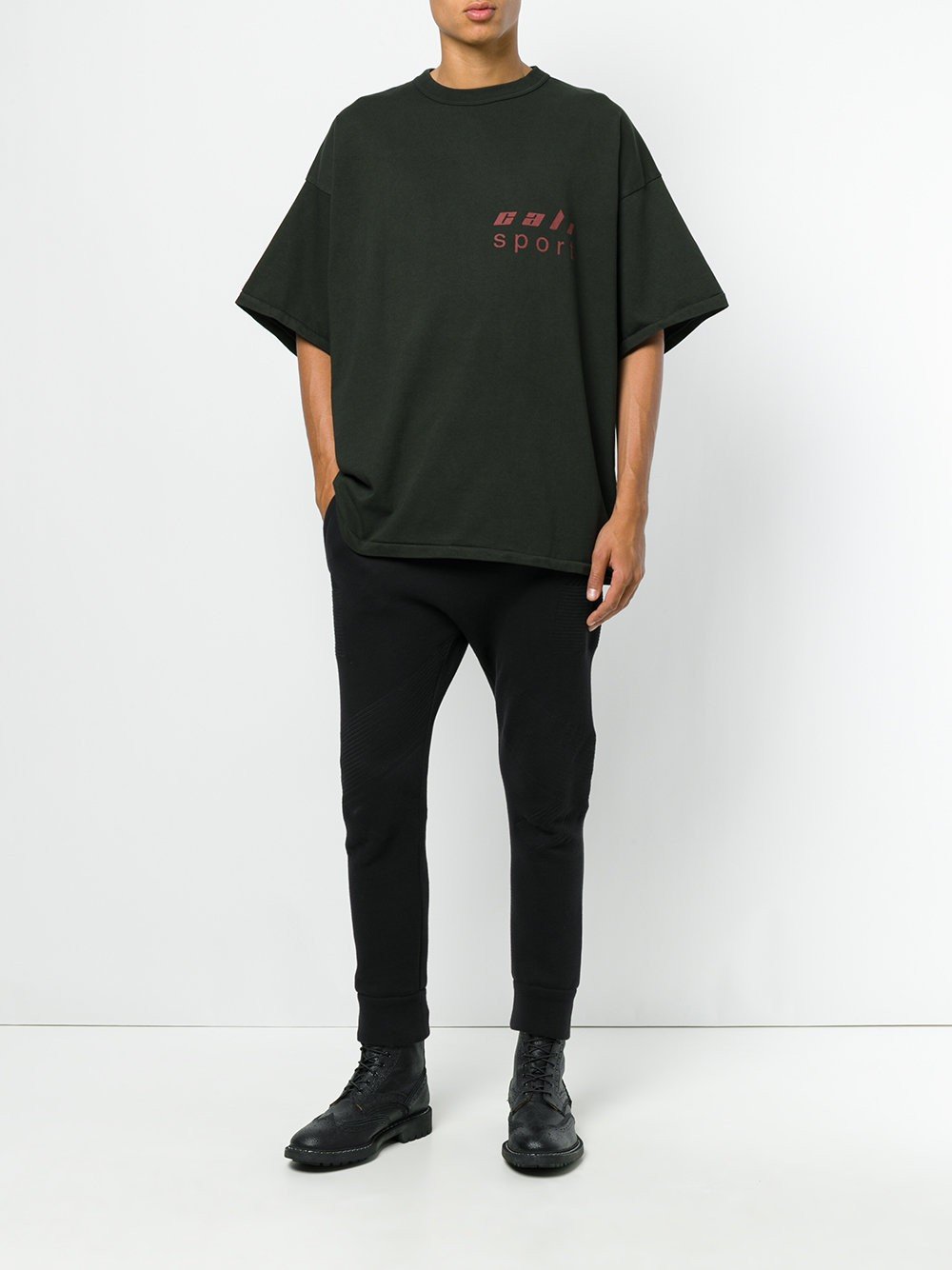 Thick Cotton Cali Sport Tshirt Onyx Dust