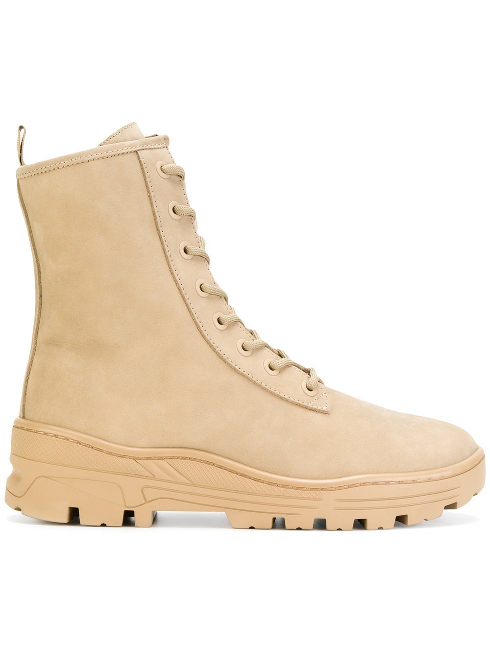 Taupe Nubuck Combat Boot