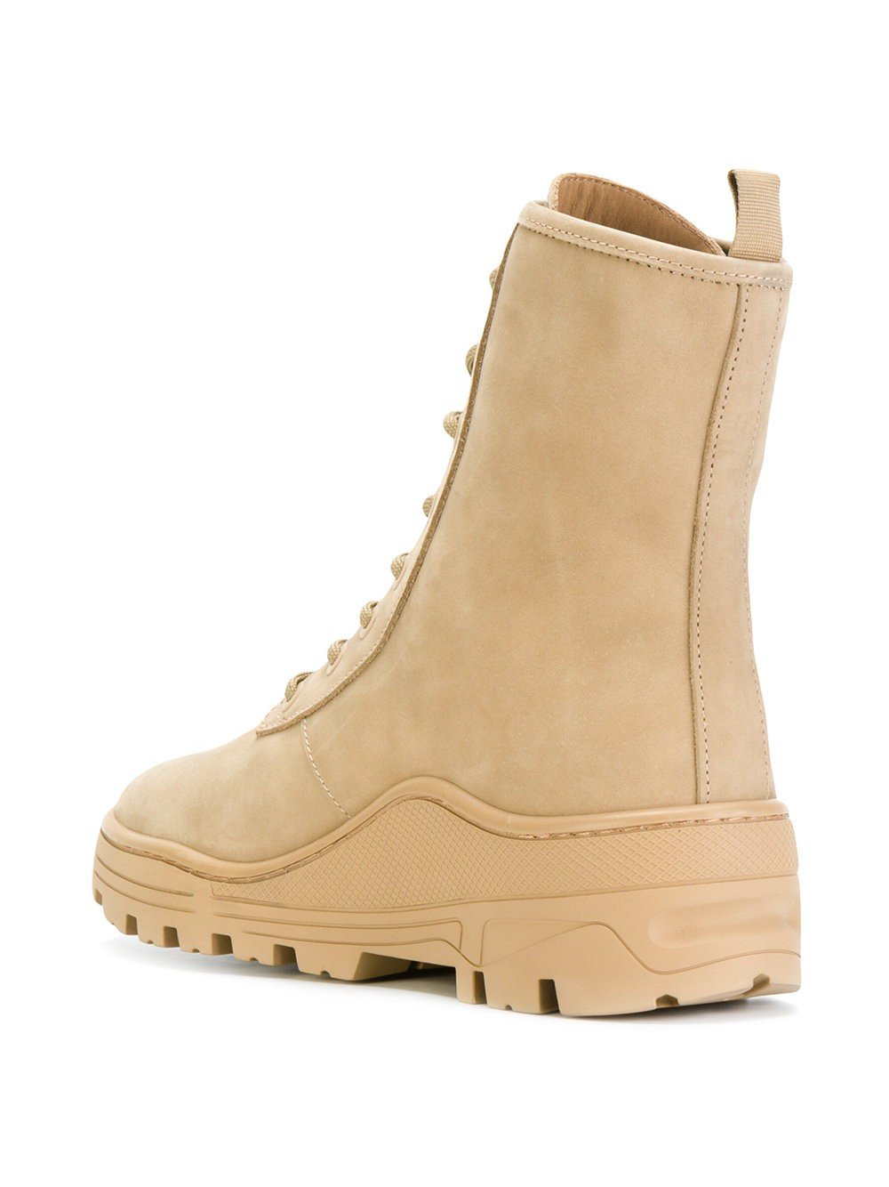 Taupe Nubuck Combat Boot