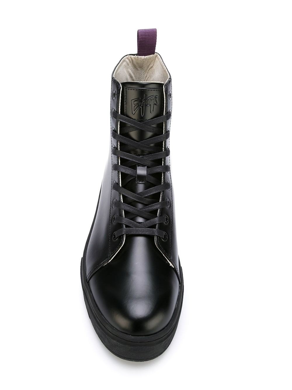 Kibo Leather Sneakers Black