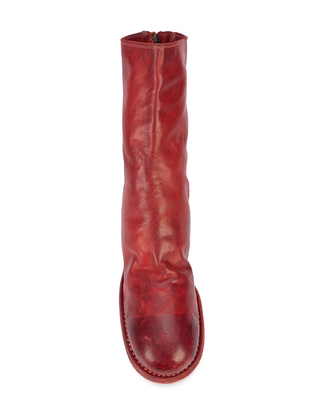 Women's 788Z Horse Back Zip Mid Boot Red