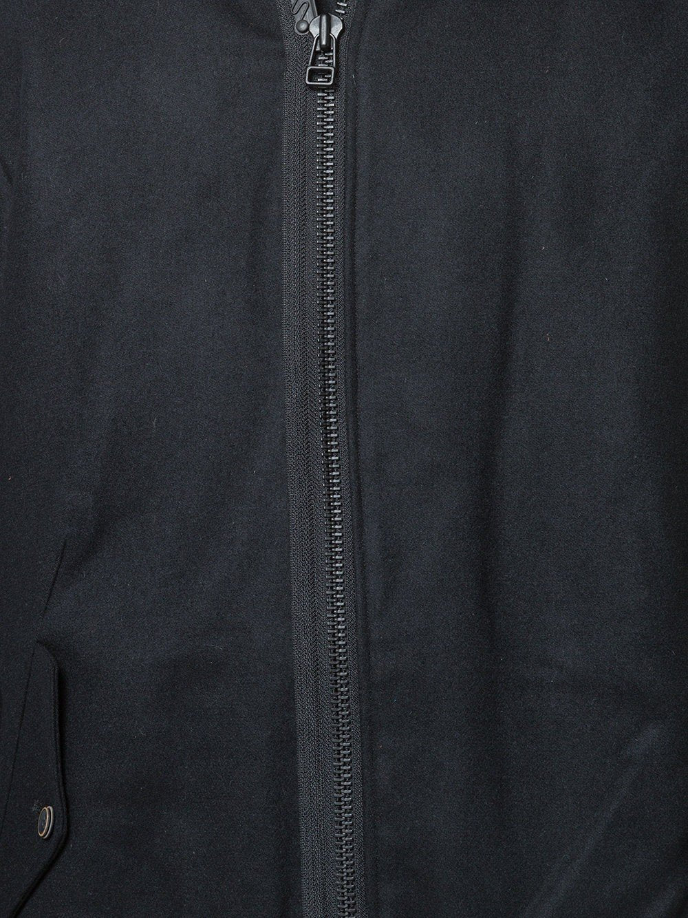 Wool Stretch Flannel Hooded Bomber