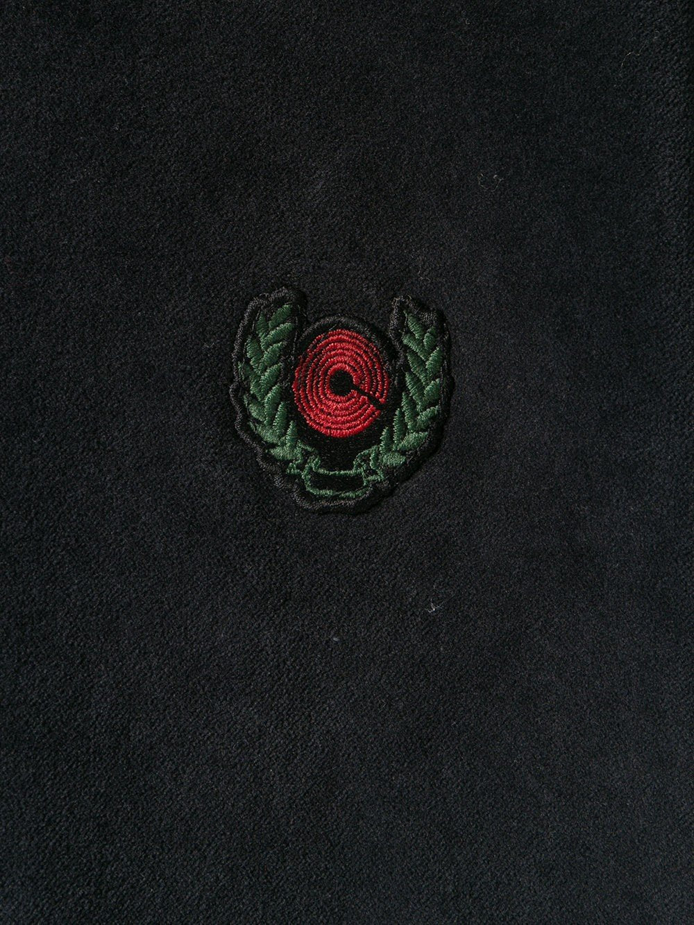 Calabasas Crest Velvet Hoodie Ash
