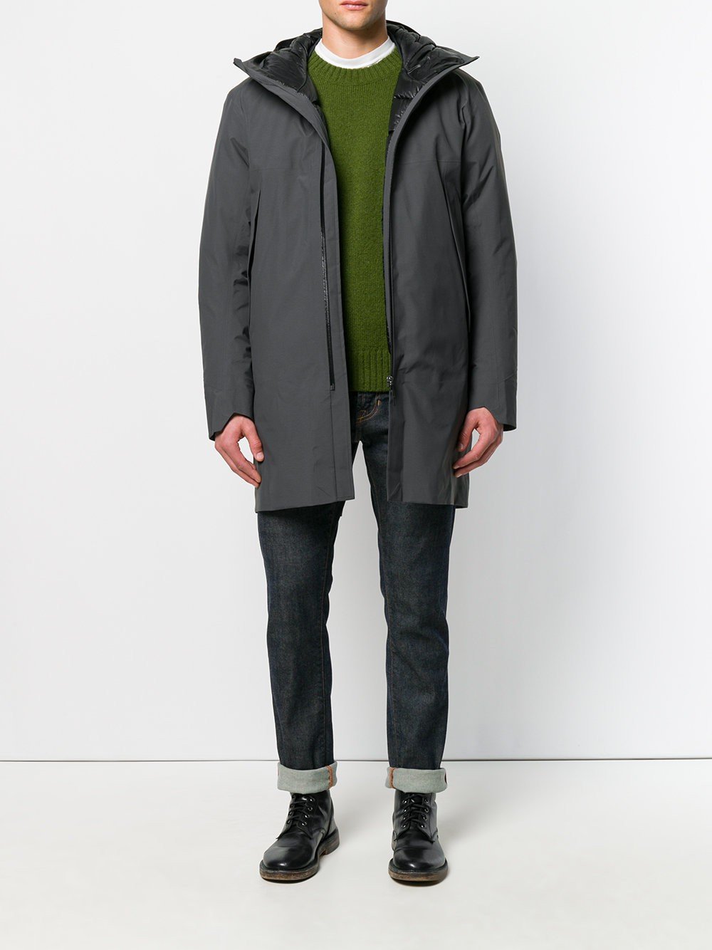 Monitor Down Coat Soot