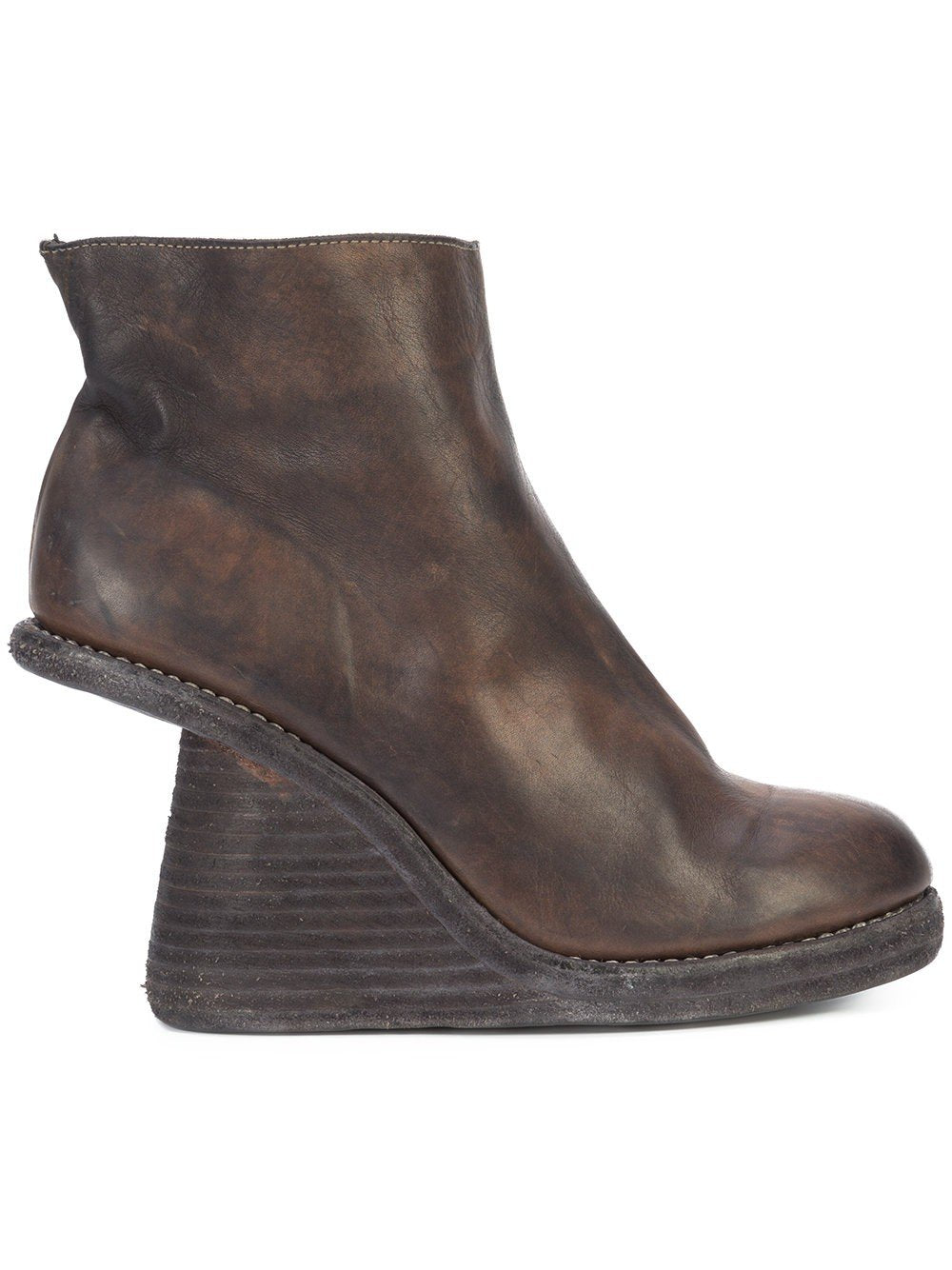 Women's 6006 Full Grain Baby Calf Stacked Wedge