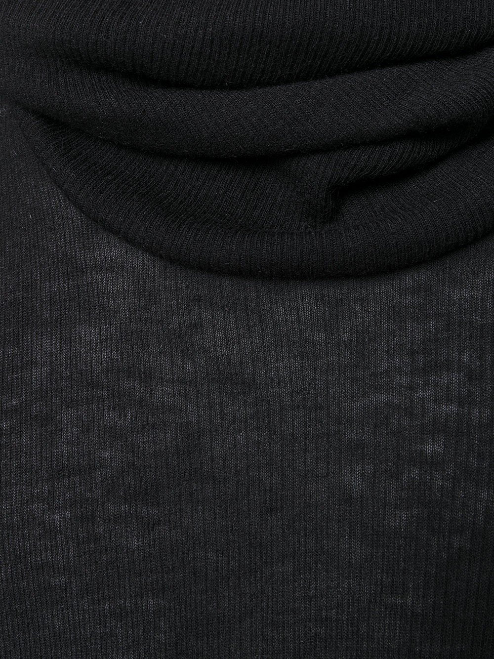 Draped Neck Jumper Black