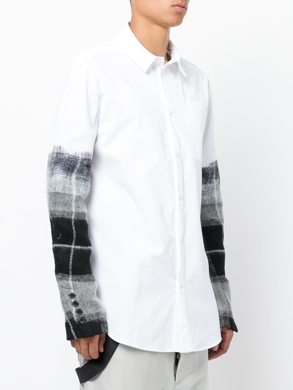 Plaid Sleeve Shirt