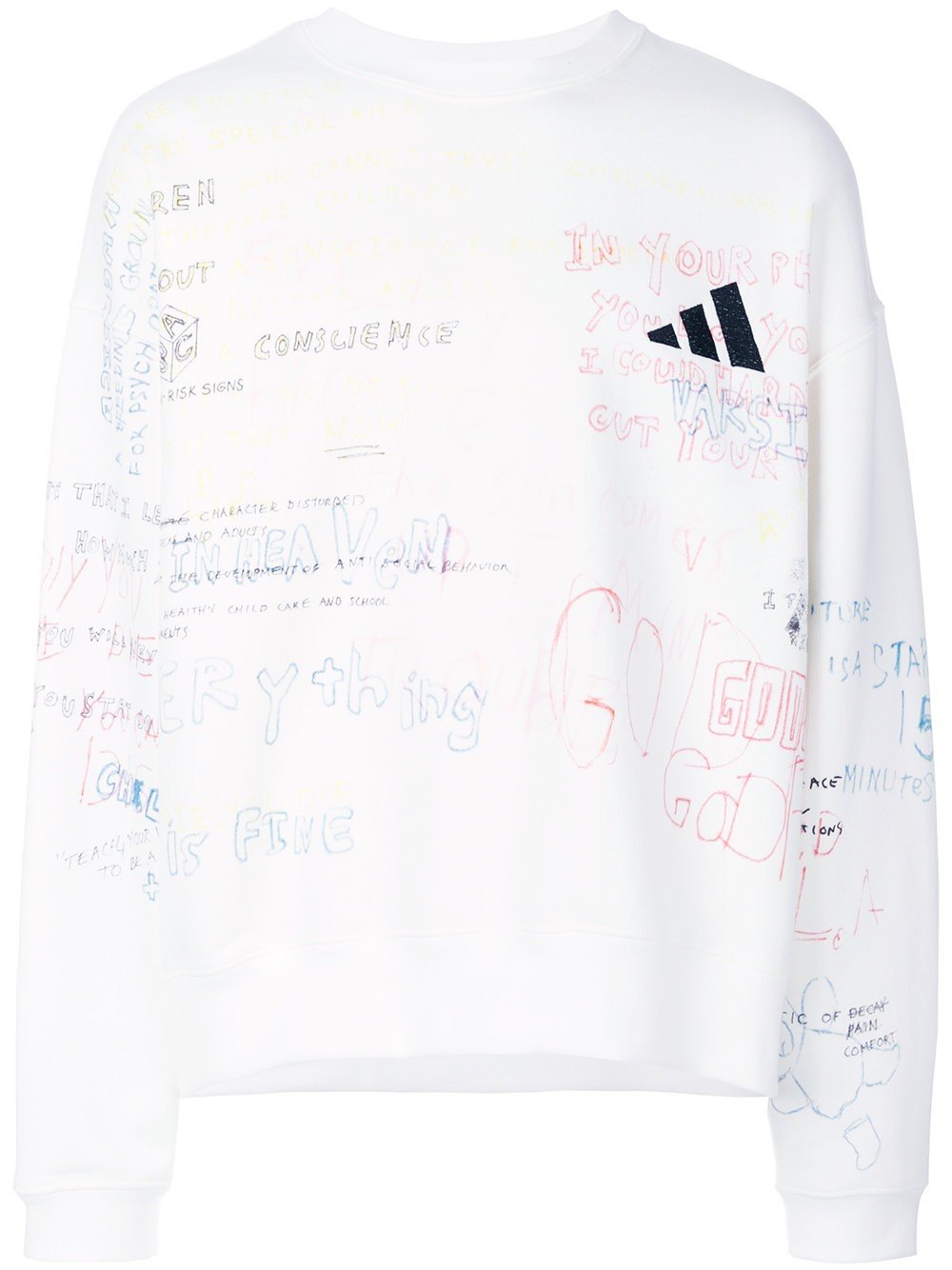 Crew Rib Side Sweatshirt Graffiti