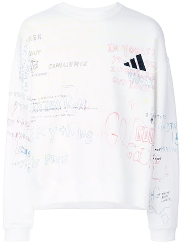 Crew Rib Side Sweatshirt Graffiti