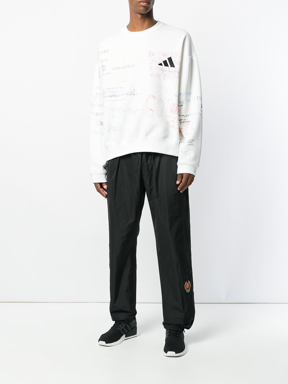 Crew Rib Side Sweatshirt Graffiti