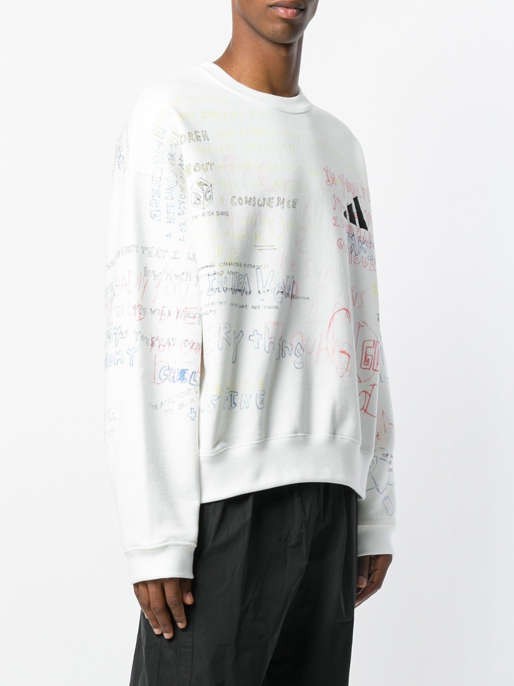 Crew Rib Side Sweatshirt Graffiti