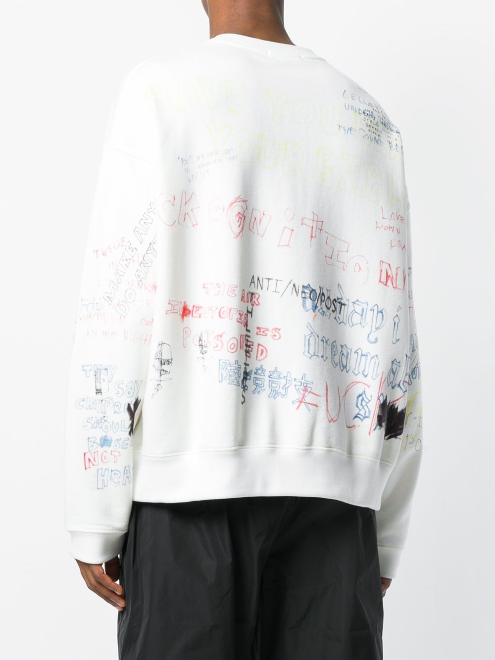 Crew Rib Side Sweatshirt Graffiti