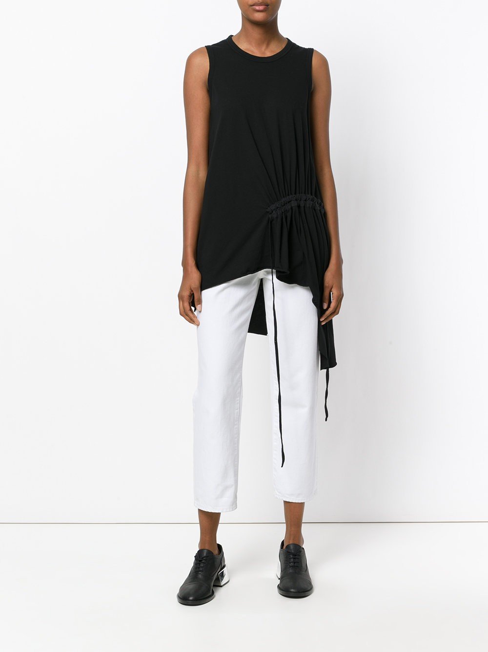 Draped Top Black