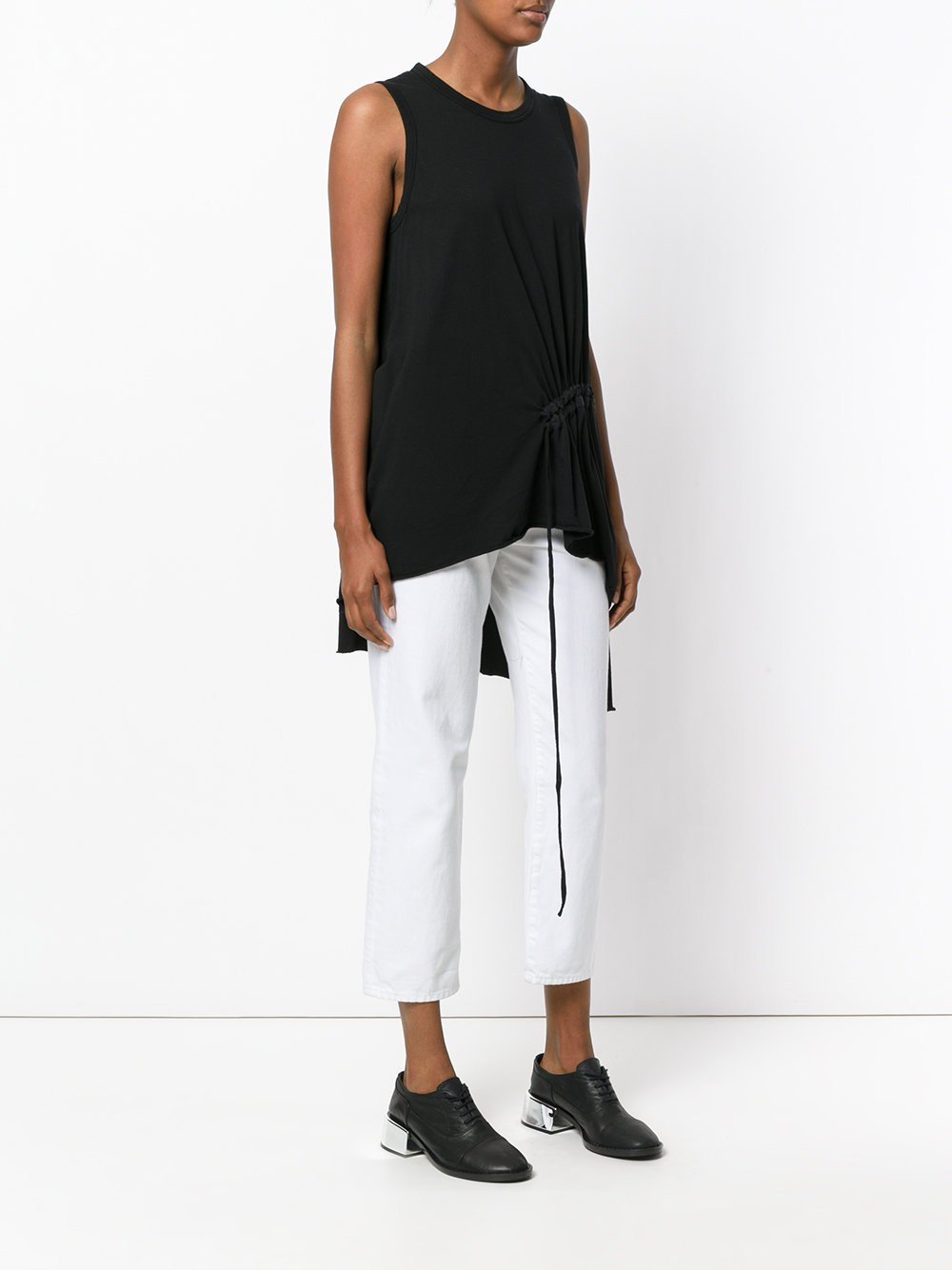 Draped Top Black