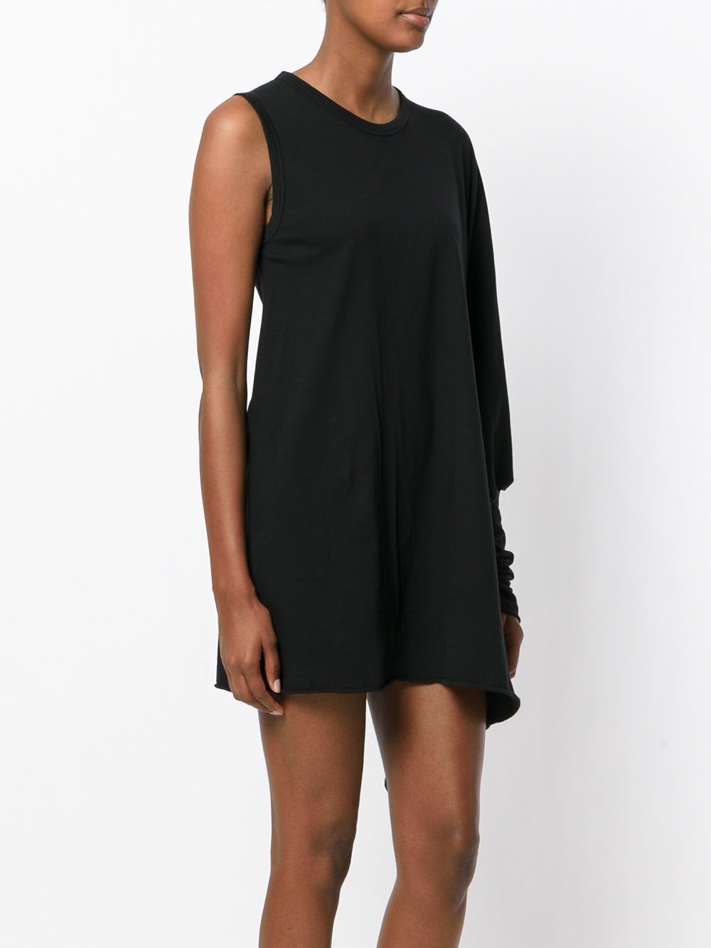 Single Sleeve Dress Black
