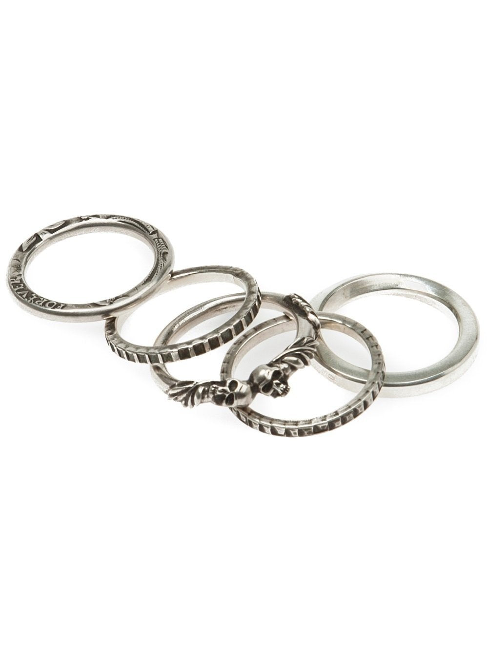 5 Ring Combination Skull