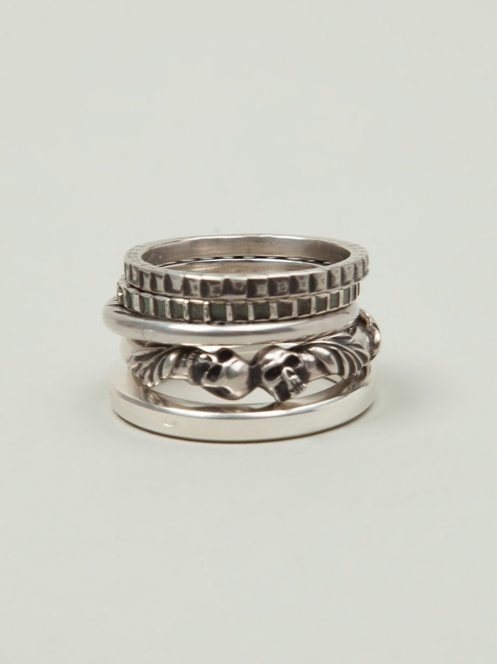 5 Ring Combination Skull