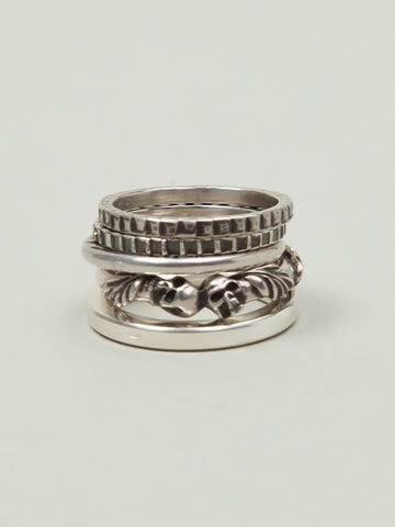 5 Ring Combination Skull