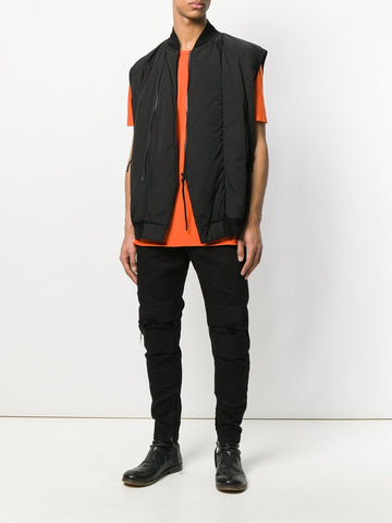 Asymmetric Zipped Vest