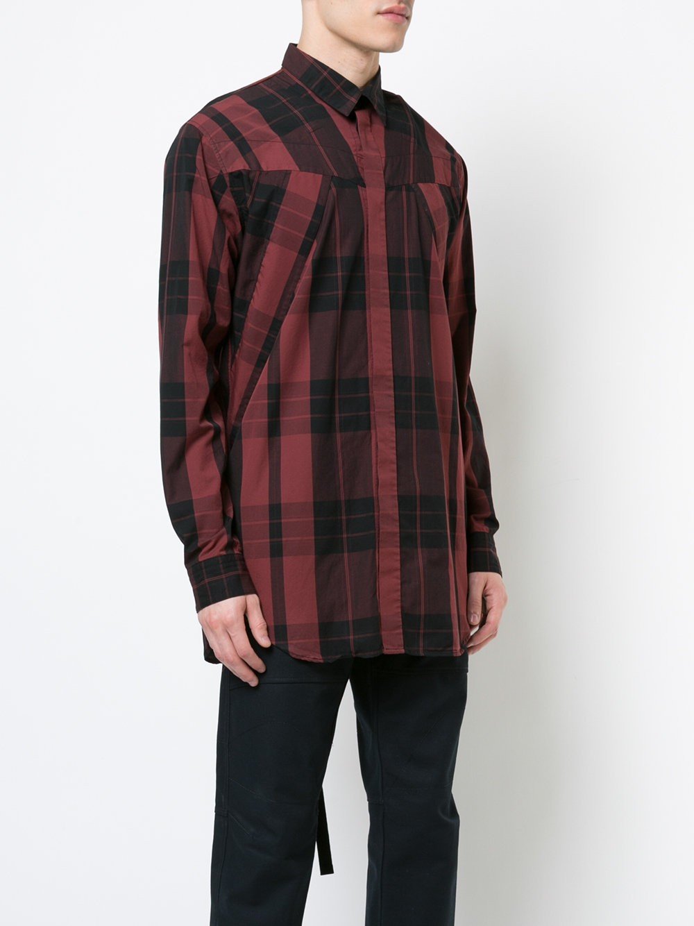 Checkered Panel Shirt