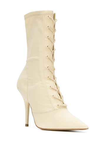 Chalk Stretch Canvas Ankle Boot