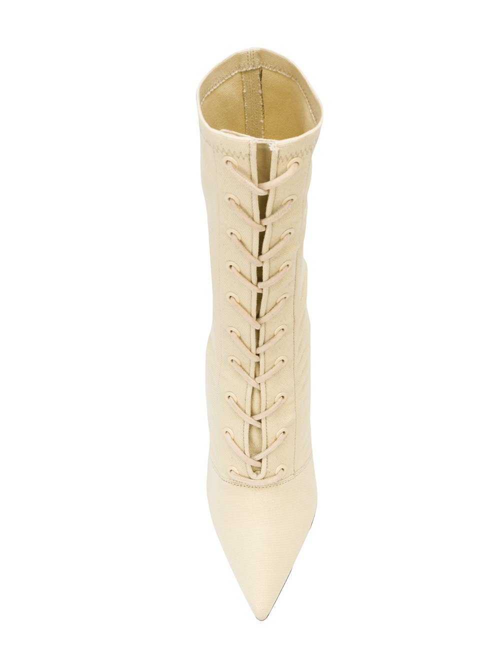 Chalk Stretch Canvas Ankle Boot