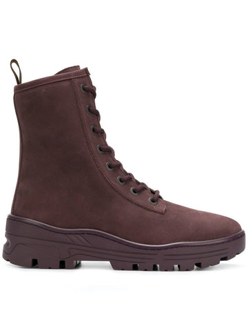Oxblood Nubuck Combat Boot