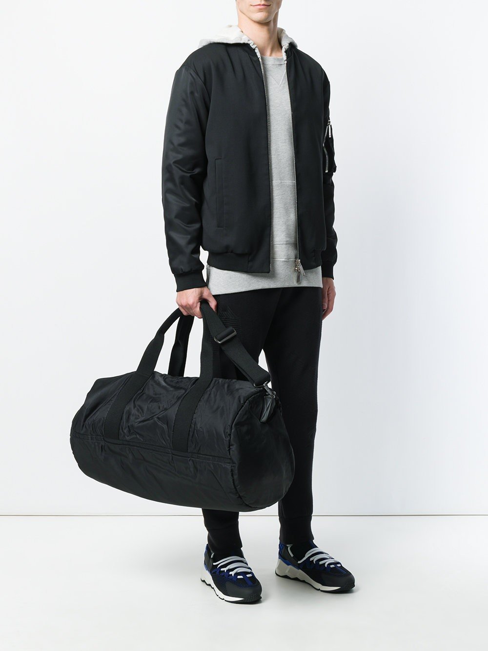 Nylon Gym Bag Black