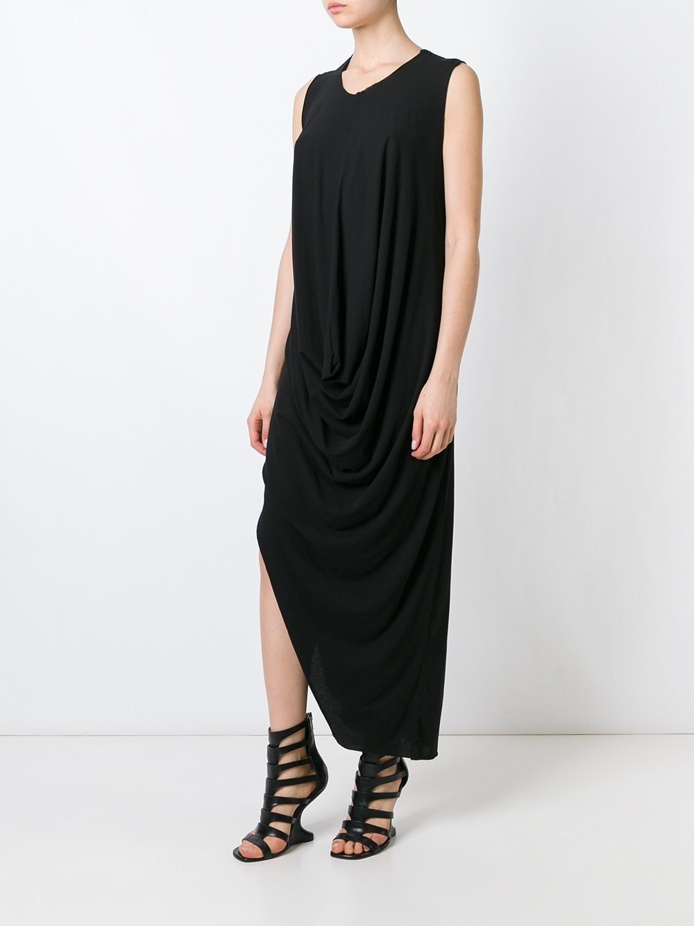 Black Draped Dress