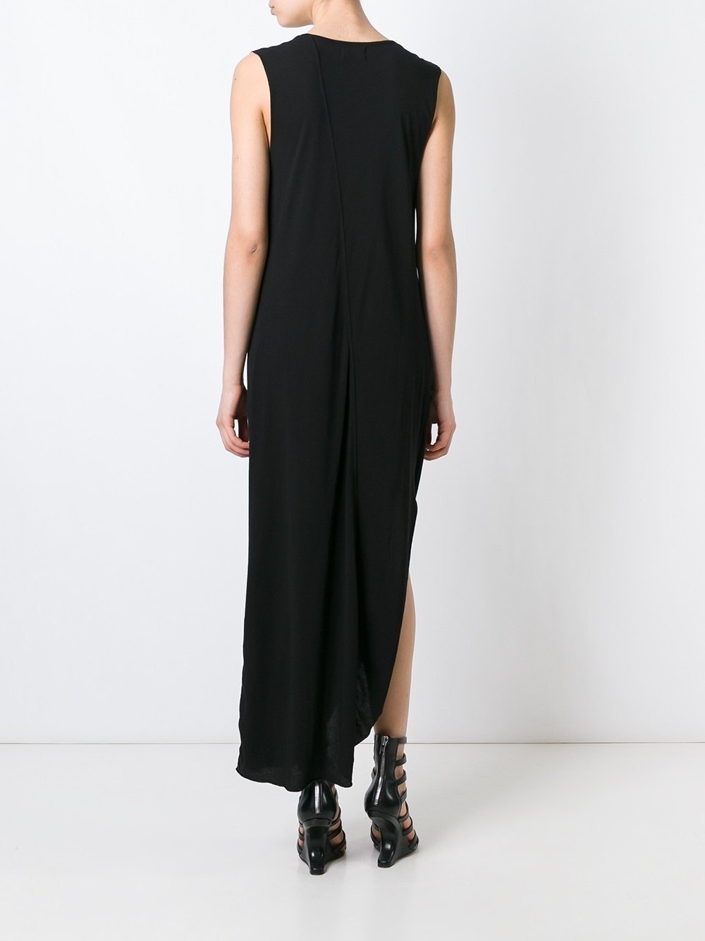 Black Draped Dress