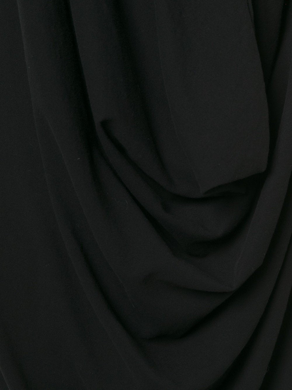 Black Draped Dress