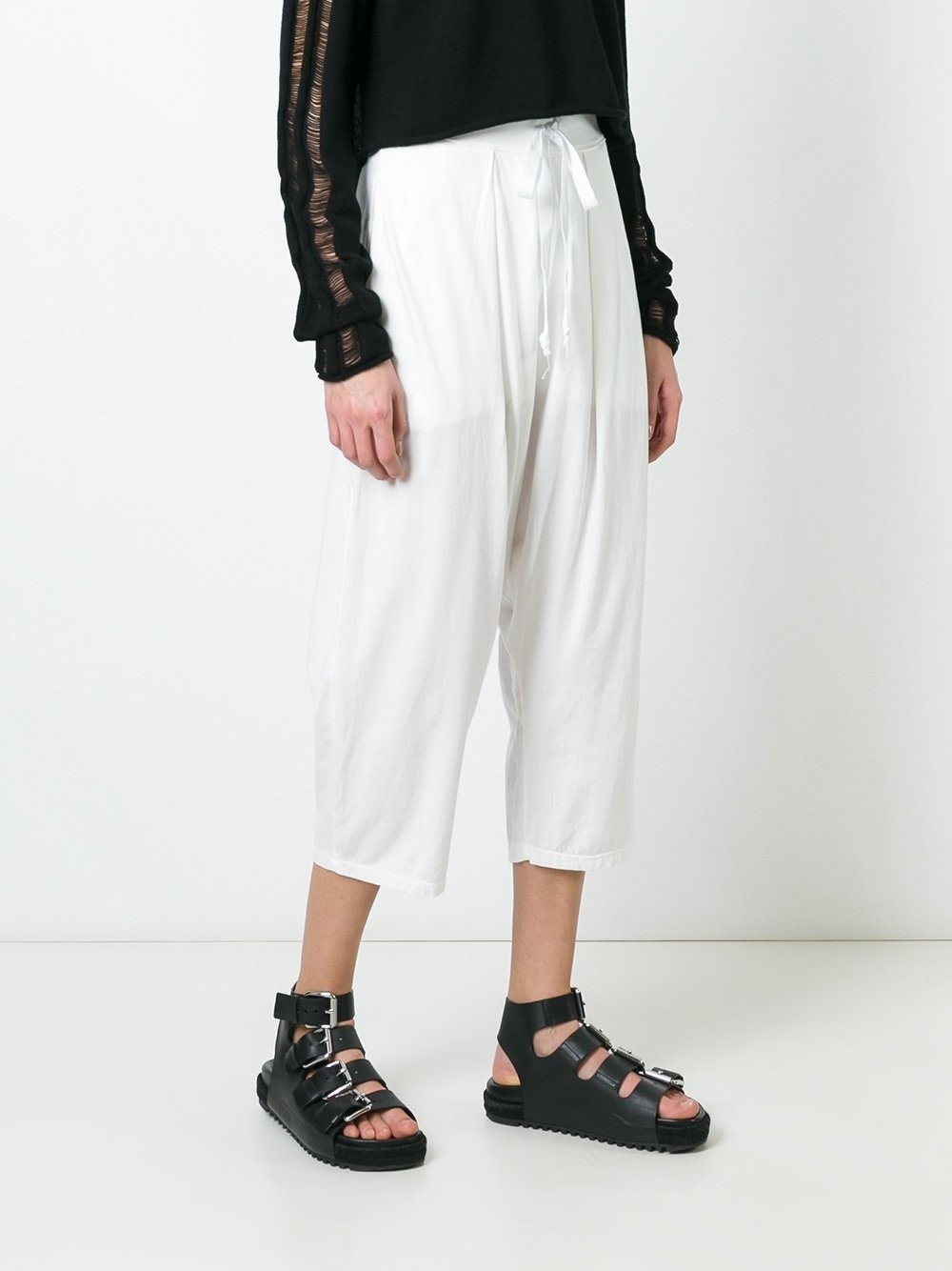 Drop Crotch Cropped Pants