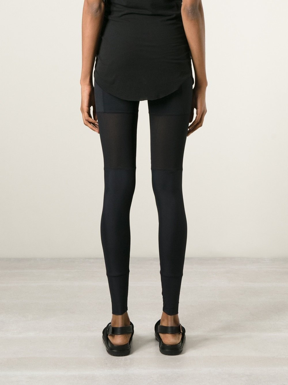 Sheer Panel Leggings