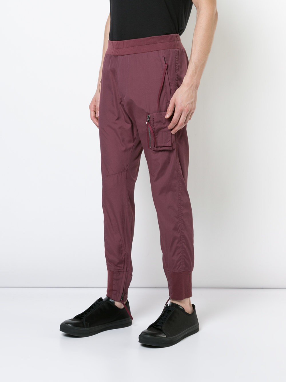 Cargo Zip Cuffed Track Pants