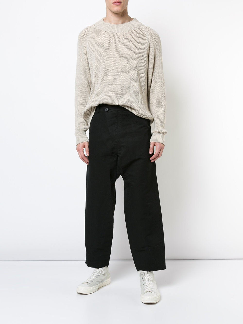 Crew Neck Sweatshirt Natural