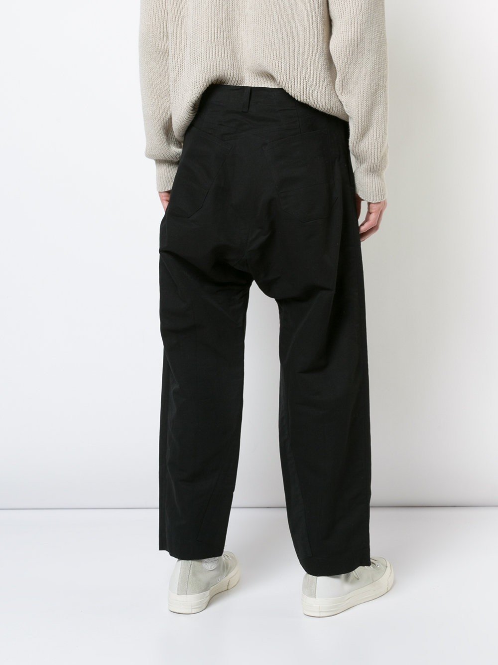 Loose Fit Workwear Trousers Black