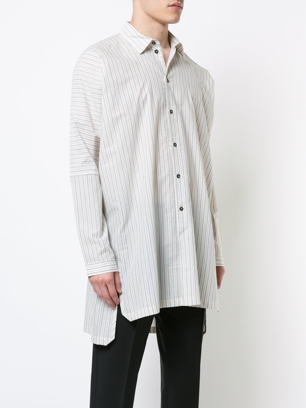 Natural Sheer Striped Shirt