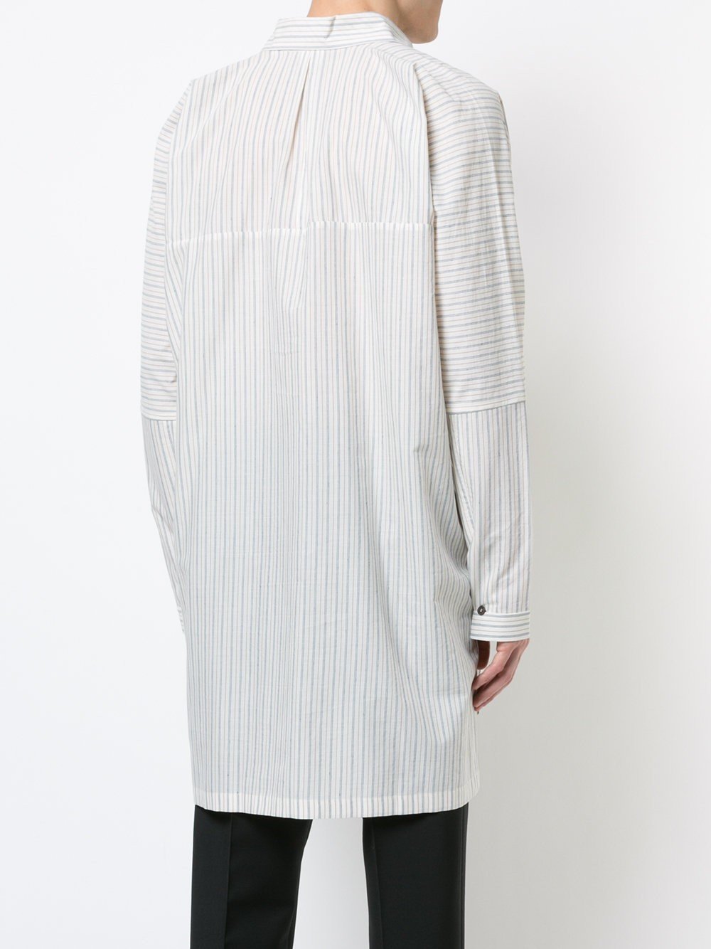 Natural Sheer Striped Shirt