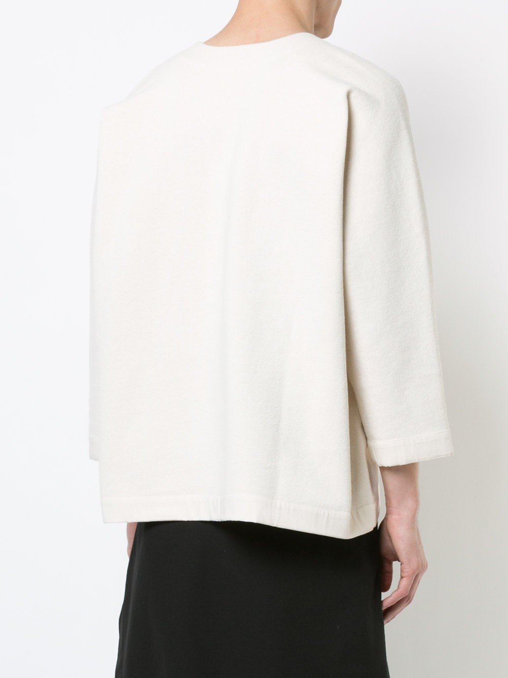 V Neck Sweatshirt Natural