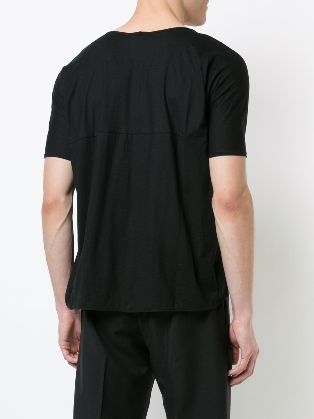 Black Fine Jersey Tee