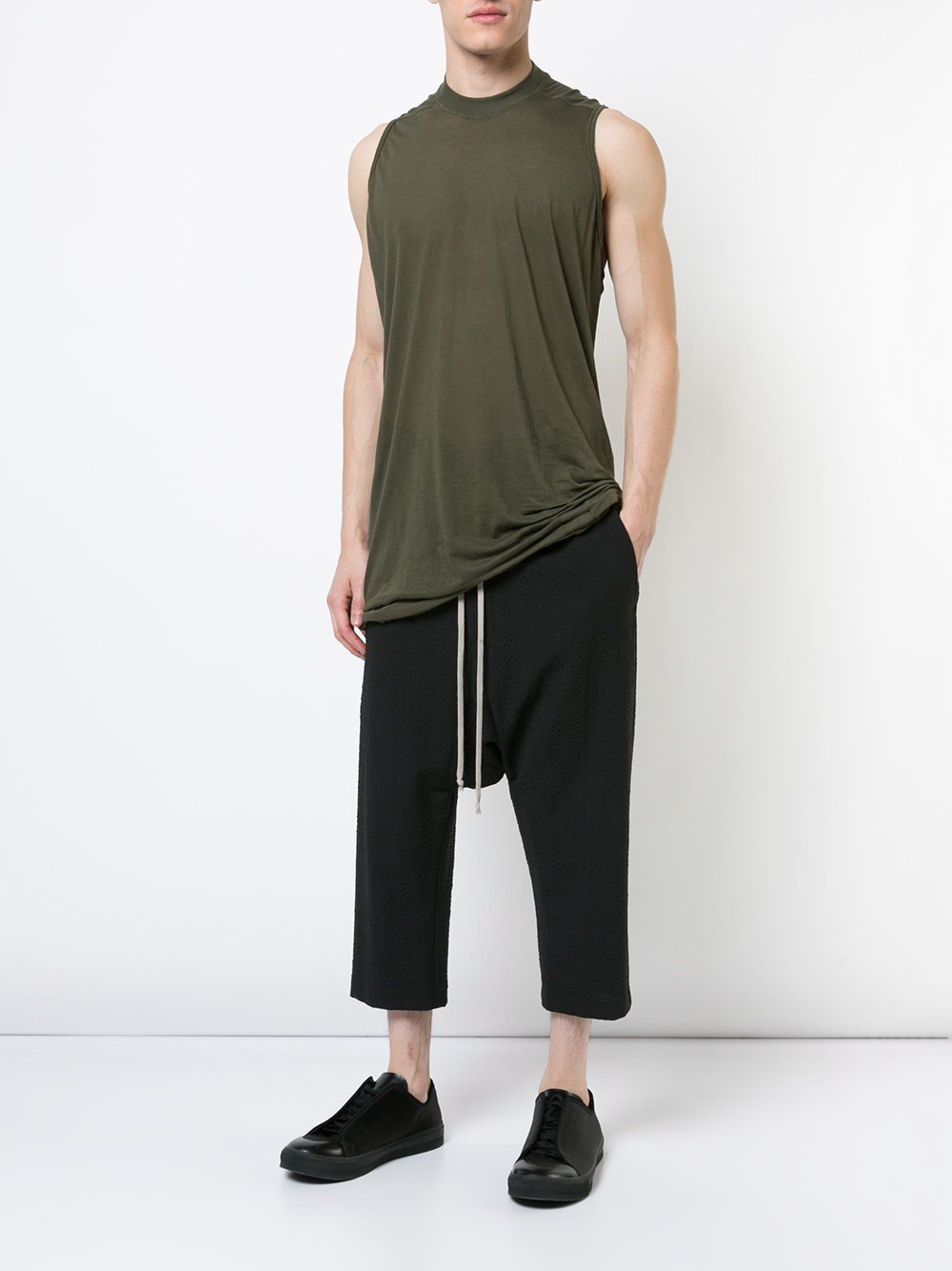 Racer Back Long Tank Forest