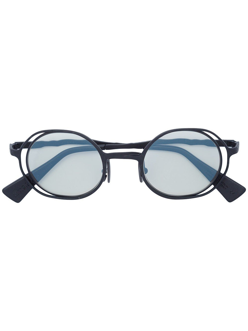 Maske H11 45-22 Black Matte Sunglasses Green Lens