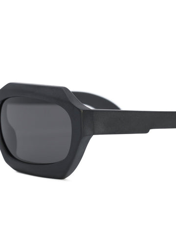 Maske X2 Matte Black Rectangular Frame Sunglasses