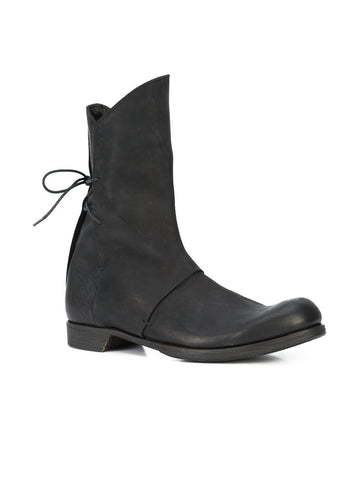 Black Antelope Leather Boot
