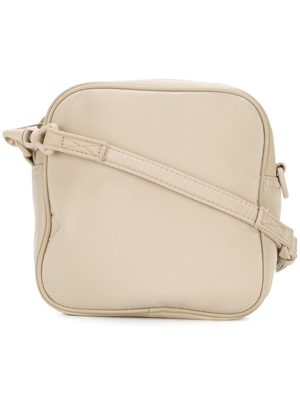Unisex Cross Body Bag Square Taupe