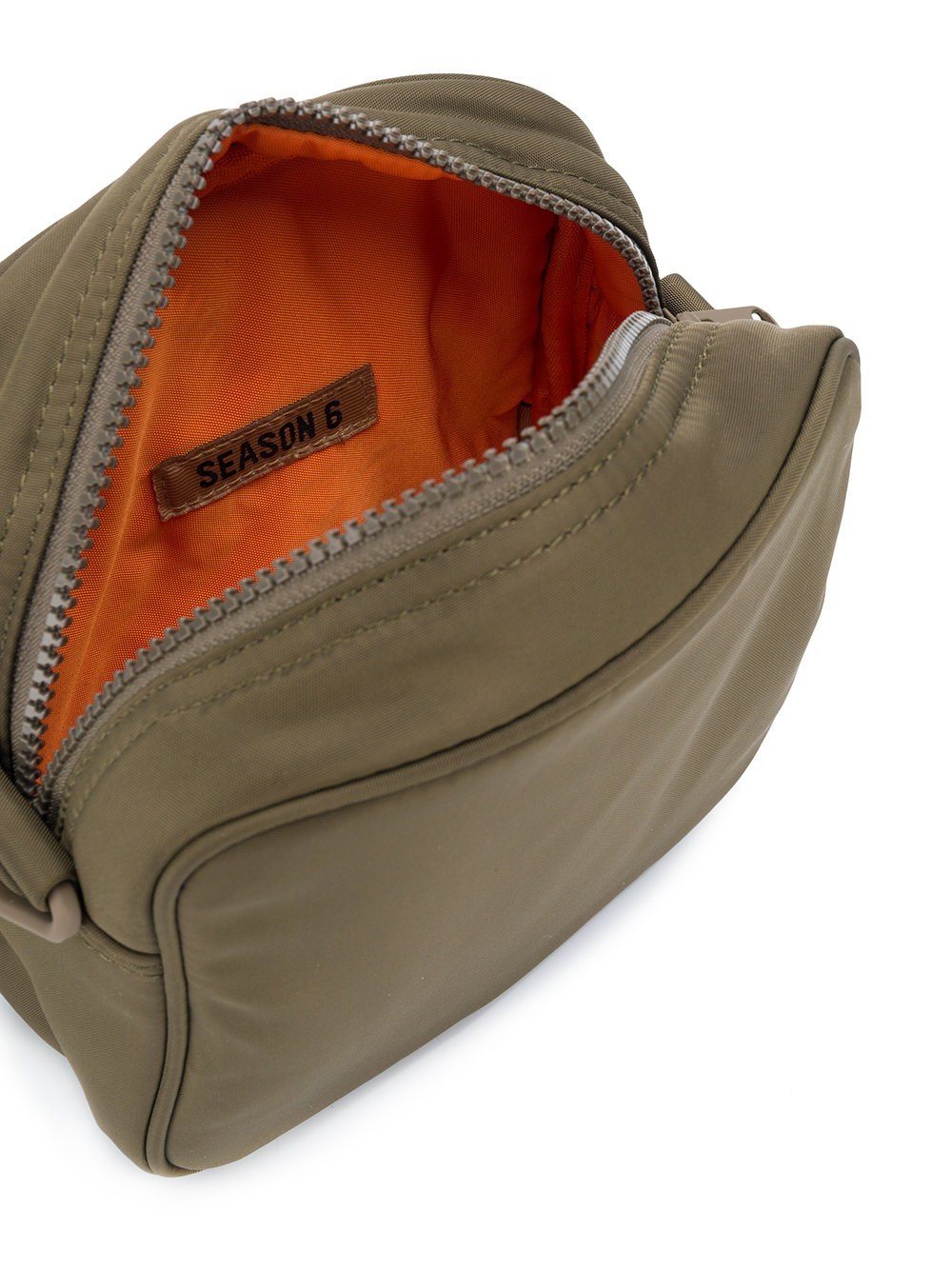 Unisex Cross Body Bag Square Kaki