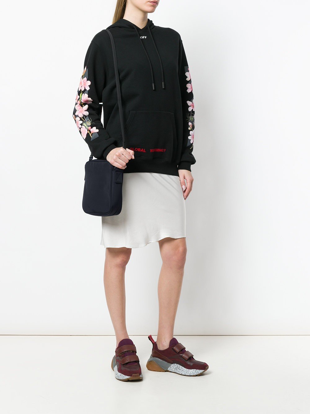 Unisex Cross Body Bag Rectangle Black